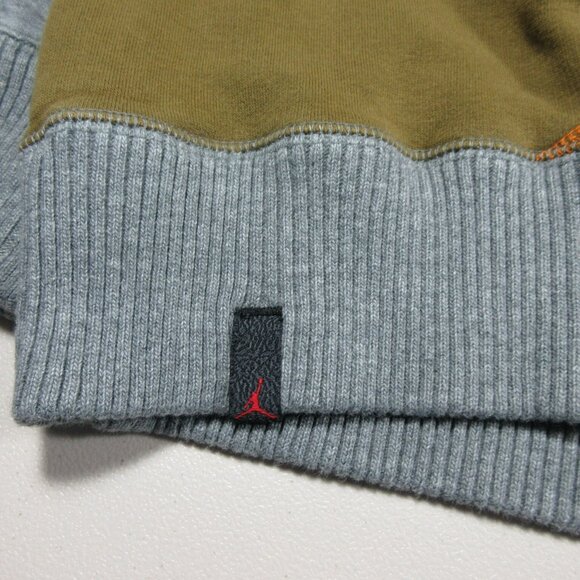 Jordan mens heathered gray Argyle lined crew sweater XL 397341 091 - Picture 5 of 15